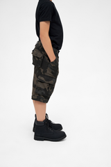 Pantaloni Scurti Ripstop BDU Dark Camo Copii Brandit - Aventura Durabila