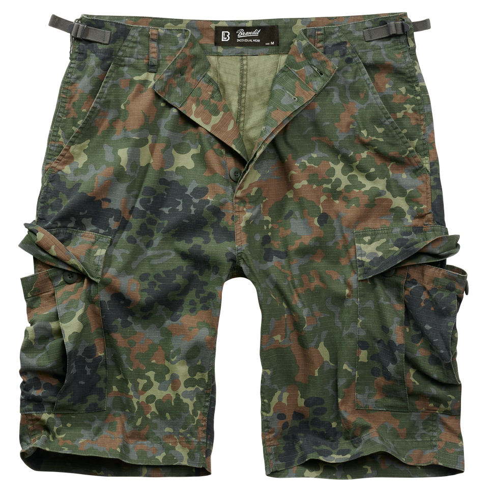 Pantaloni Scurti Ripstop BDU Flecktarn Brandit - Libertate de Mișcare