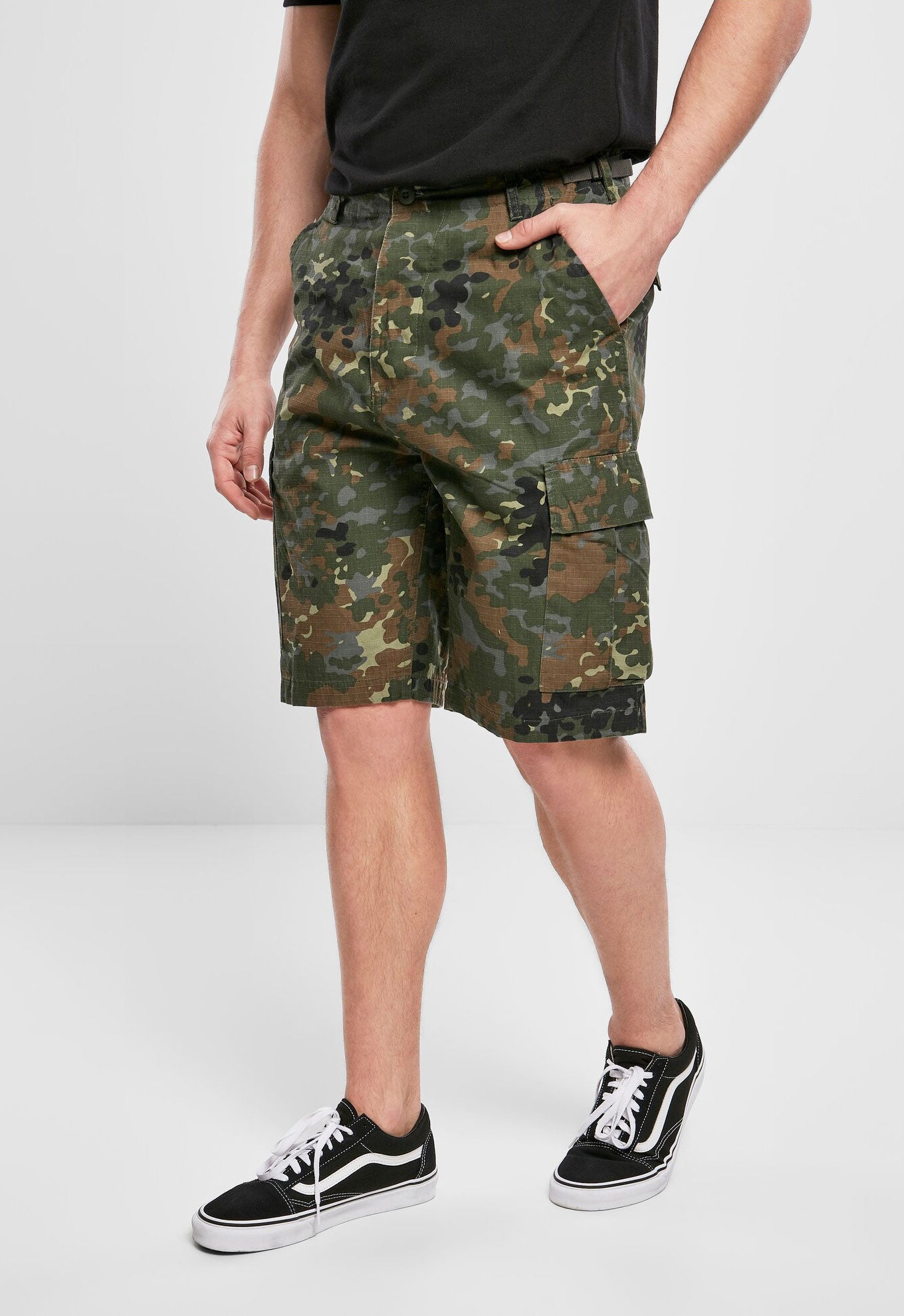 Pantaloni Scurti Ripstop BDU Flecktarn Brandit - Libertate de Mișcare