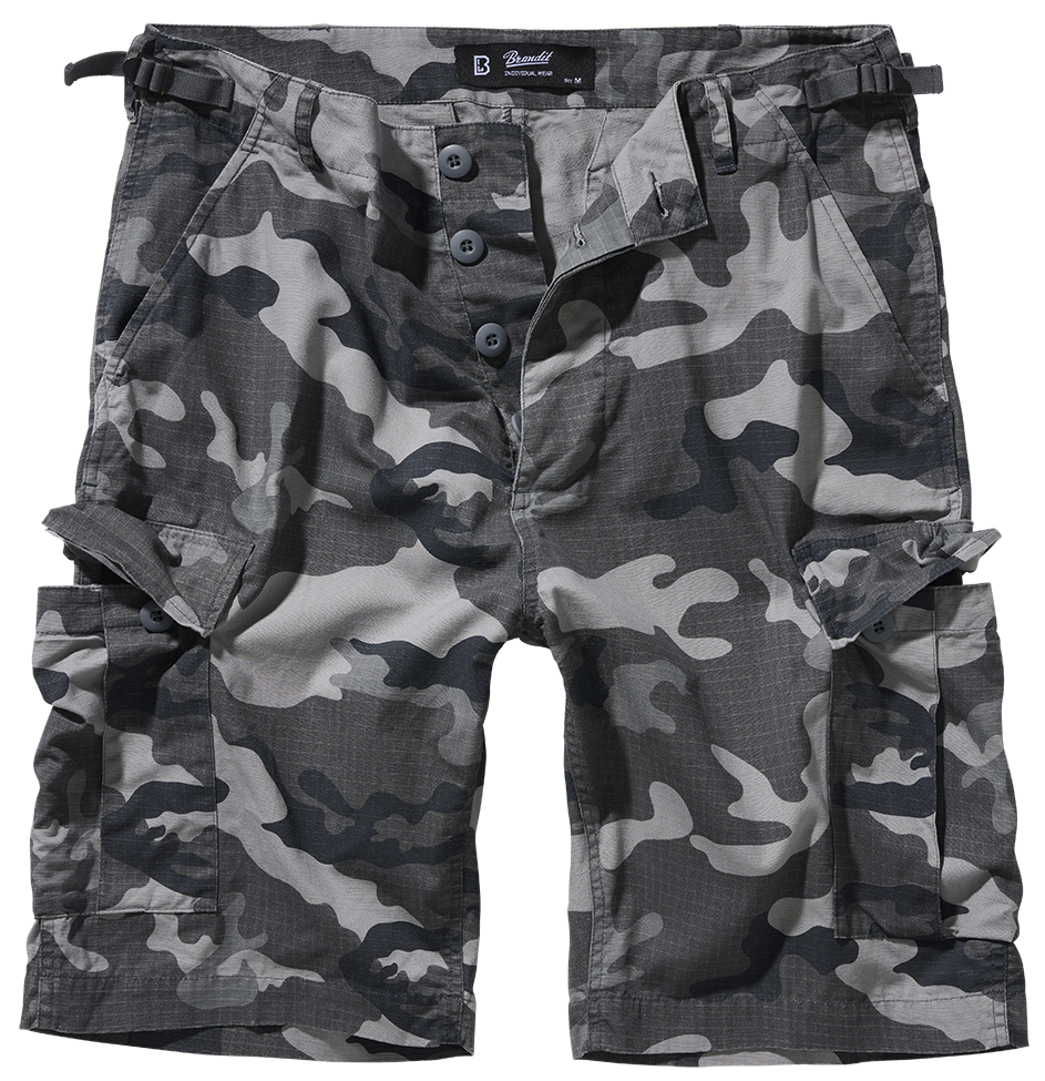 Pantaloni Scurti Ripstop BDU Grey Camo Brandit - Confort Tactic Zilnic