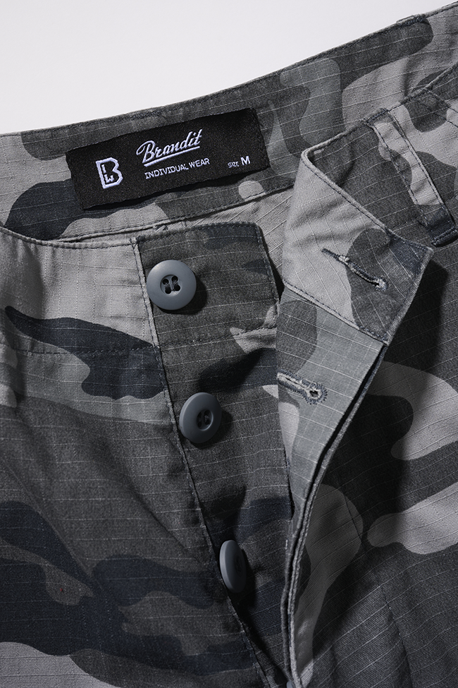 Pantaloni Scurti Ripstop BDU Grey Camo Brandit - Confort Tactic Zilnic