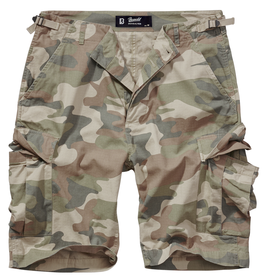 Pantaloni Scurti Ripstop BDU Light Woodland Brandit - Libertate de Mișcare