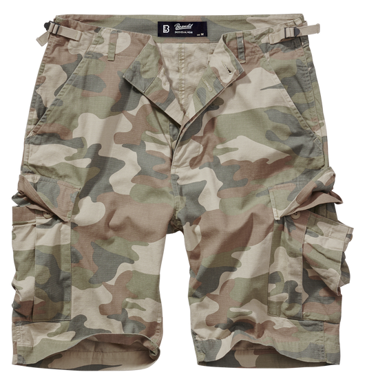 Pantaloni Scurti Ripstop BDU Light Woodland Brandit - Libertate de Mișcare