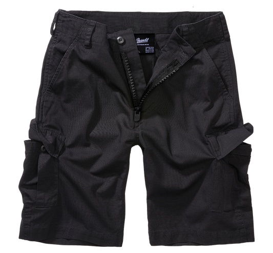 Pantaloni Scurti Ripstop BDU Negru Copii Brandit - Durabilitate Aventura