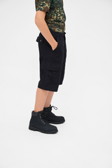 Pantaloni Scurti Ripstop BDU Negru Copii Brandit - Durabilitate Aventura