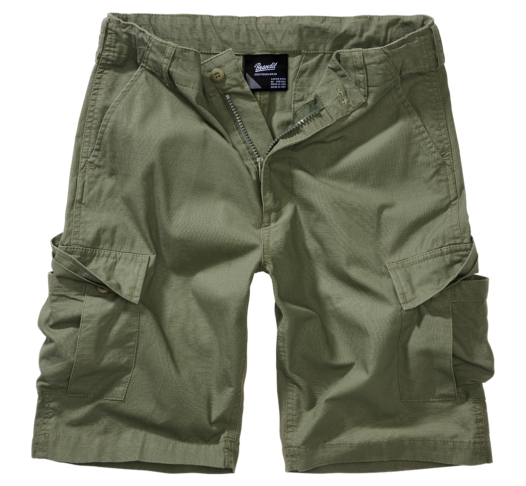 Pantaloni Scurti Ripstop BDU Olive Copii Brandit - Aventura Durabila