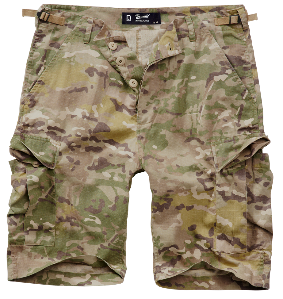 Pantaloni Scurti Ripstop BDU Tactical Camo Brandit - Confort