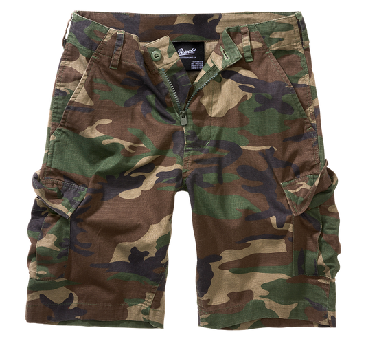 Pantaloni Scurti Ripstop BDU Woodland Copii Brandit - Aventura Durabila