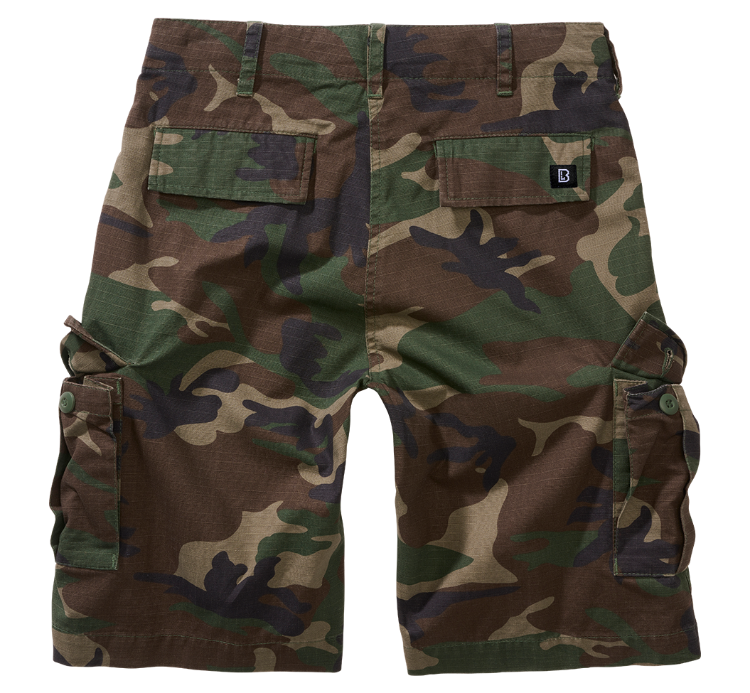 Pantaloni Scurti Ripstop BDU Woodland Copii Brandit - Aventura Durabila