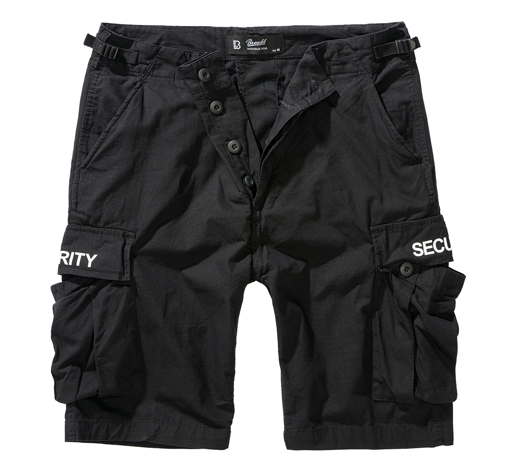 Pantaloni Scurti Ripstop Security BDU Negru Brandit - Confort Operativ