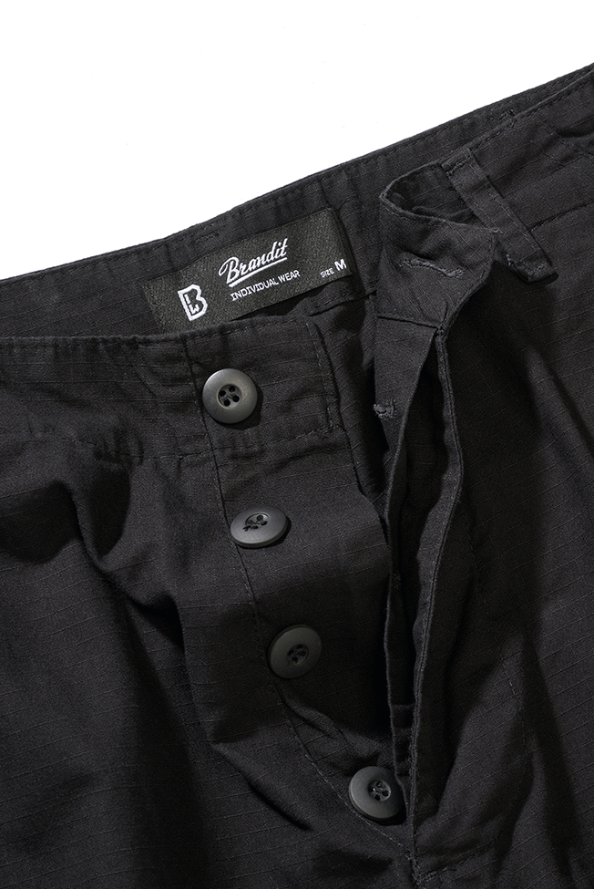 Pantaloni Scurti Ripstop Security BDU Negru Brandit - Confort Operativ
