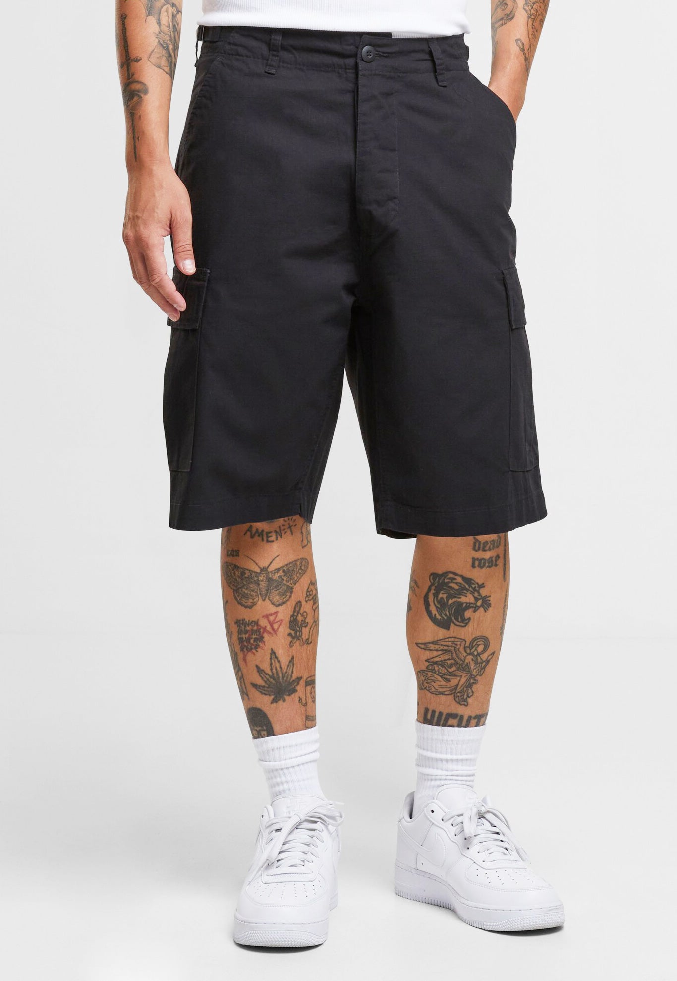 Pantaloni Scurti Ripstop Security BDU Negru Brandit - Confort Operativ