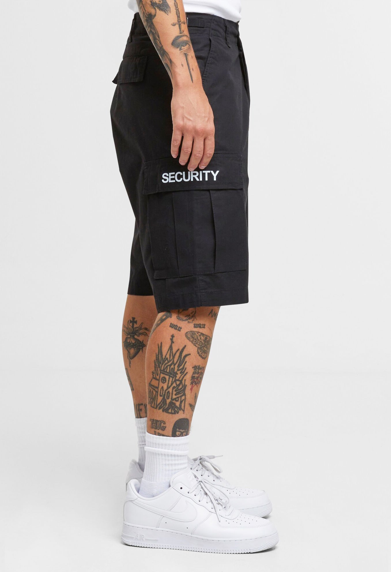 Pantaloni Scurti Ripstop Security BDU Negru Brandit - Confort Operativ