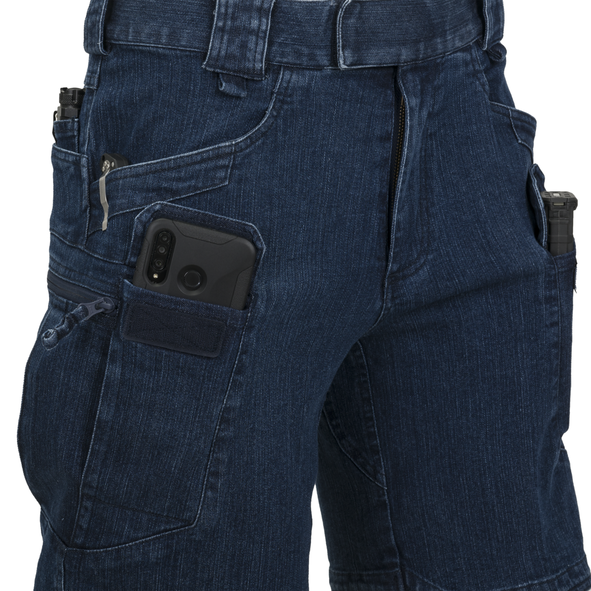 Pantaloni Scurți Tactici Helikon-Tex UTS® Denim Stretch Marine Blue
