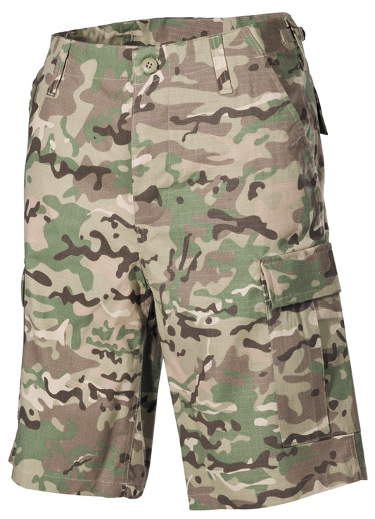 Pantaloni Scurți US Bermuda BDU Rip Stop Operation Camo MFH - Ripstop, 6 Buzunare