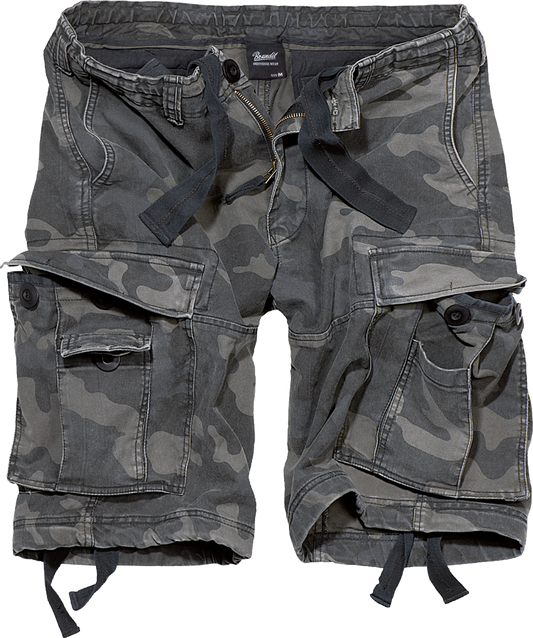 Pantaloni Scurti Vintage Dark Camo Brandit - Confort Estival Robust