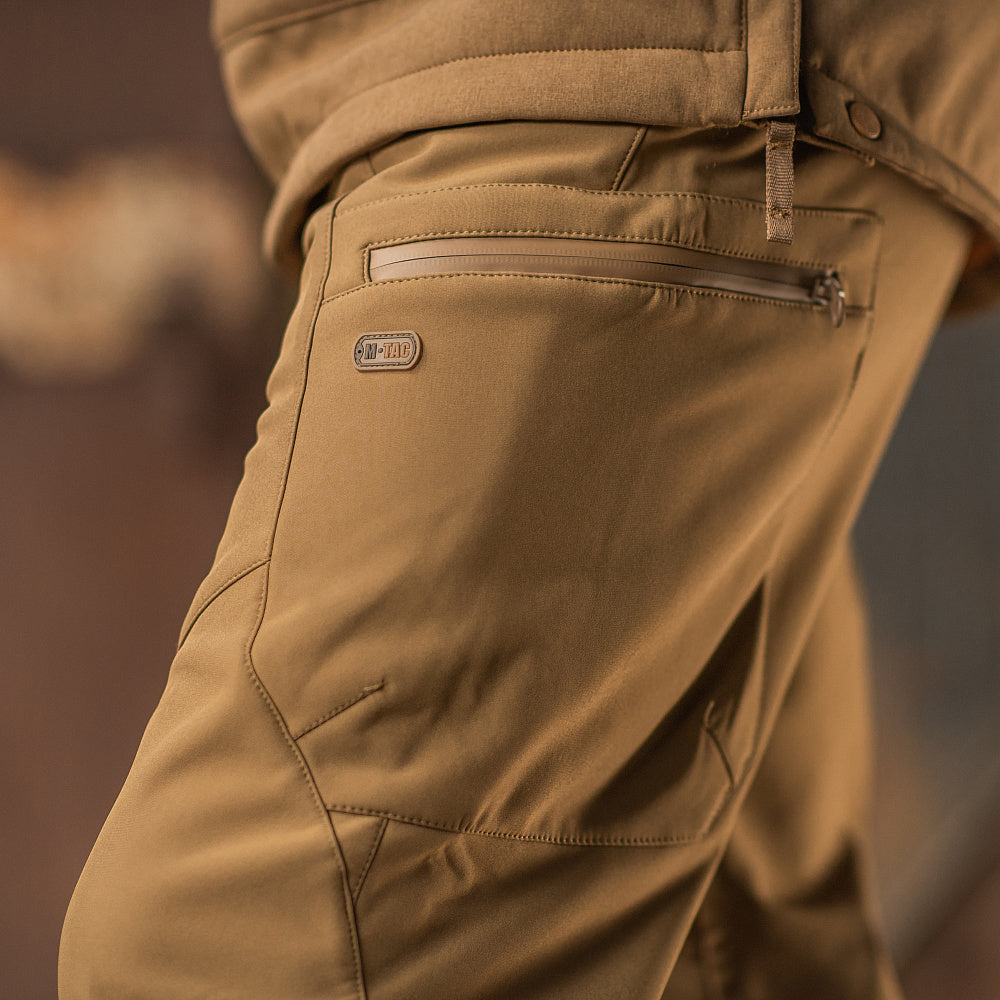 Pantaloni Soft Shell Iarnă M-Tac Coyote - Rezistență și Confort