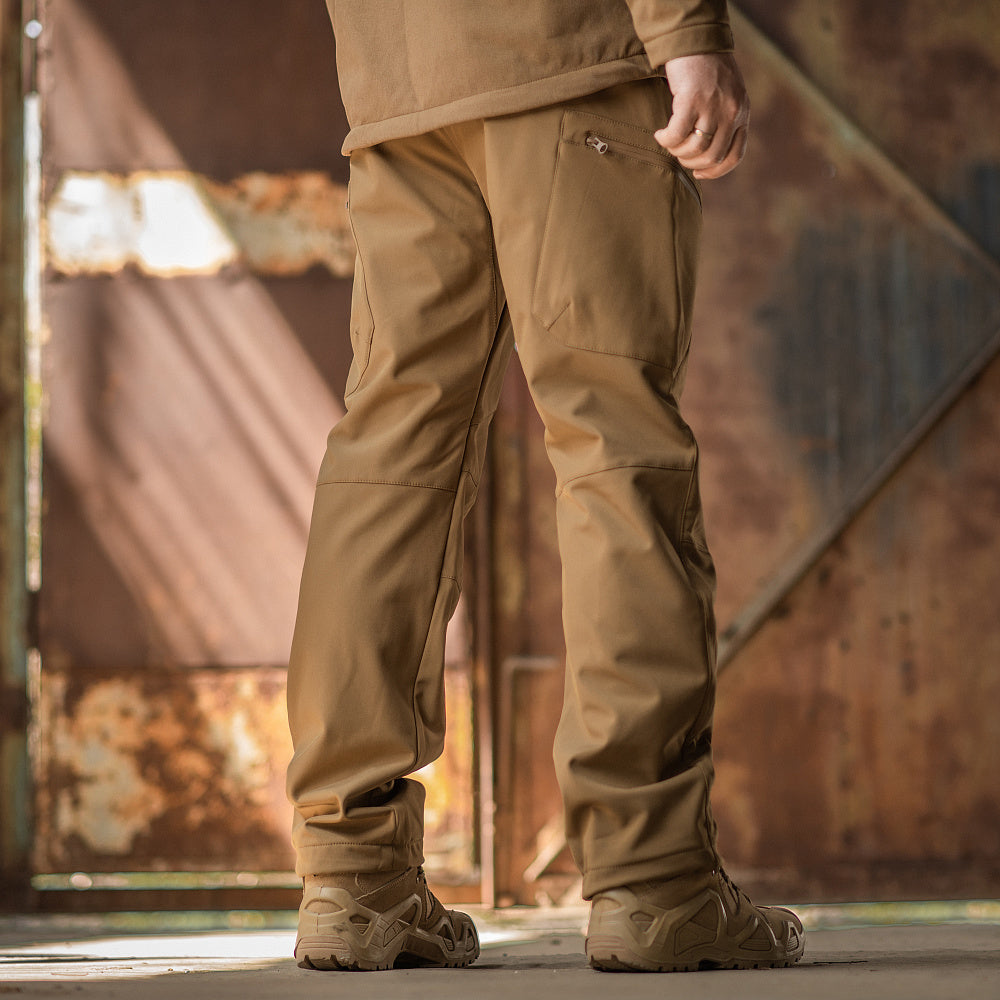 Pantaloni Soft Shell Iarnă M-Tac Coyote - Rezistență și Confort