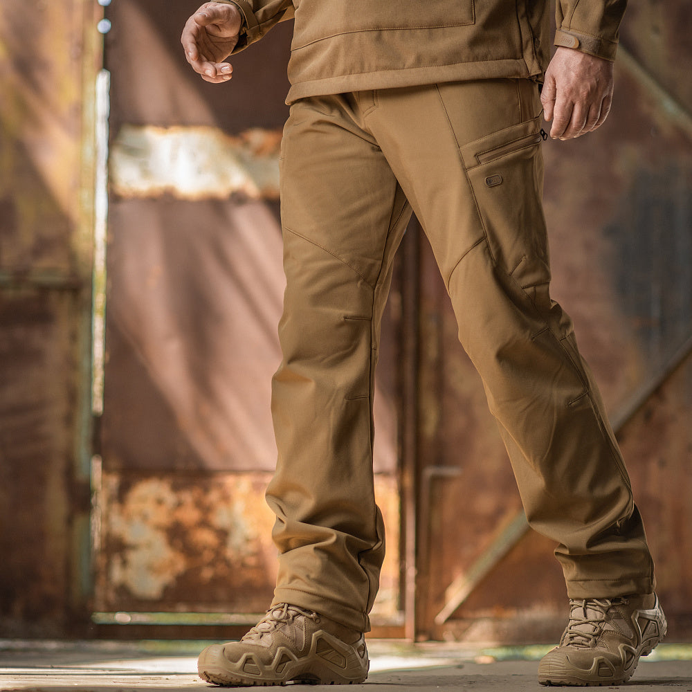 Pantaloni Soft Shell Iarnă M-Tac Coyote - Rezistență și Confort