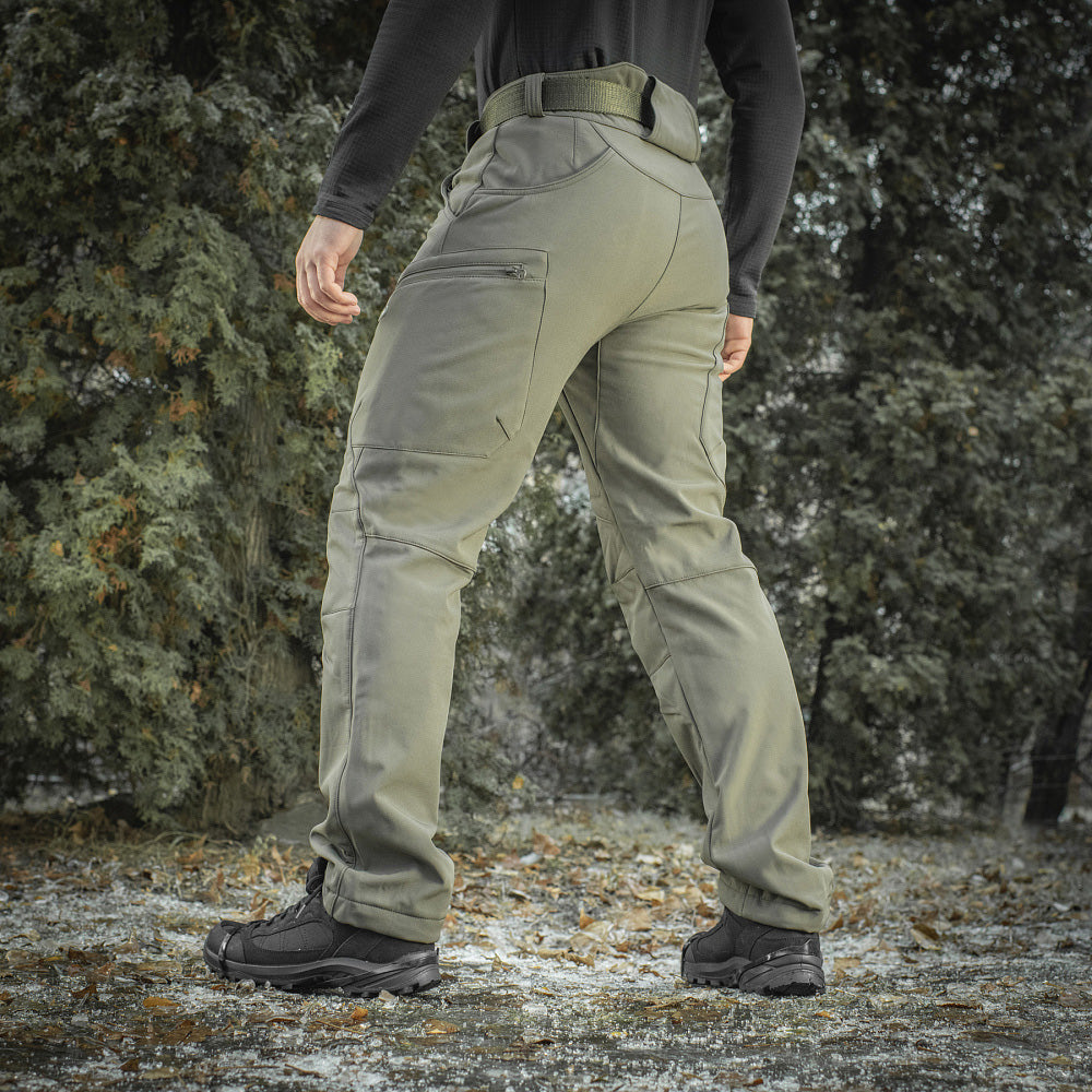 Pantaloni Soft Shell Iarnă M-Tac - Olive, Rezistenți și Călduroși