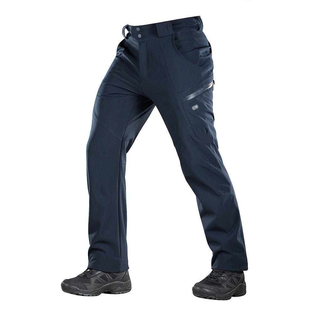 Pantaloni Soft Shell Winter M-Tac - Dark Navy Blue, Fleece