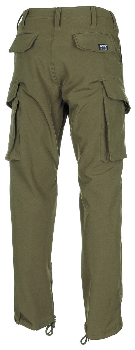 Pantaloni Softshell Allround Oliv MFH - Impermeabili, Rezistenți la Vânt