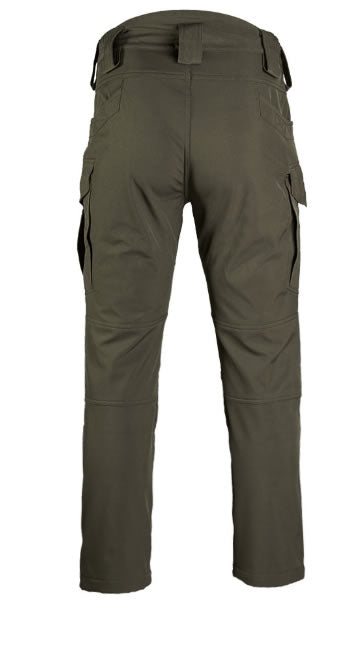 Pantaloni Softshell 'ASSAULT' Ranger Green – Mobilitate Tactică, Izolație Fleece și Rezistență la Intemperii