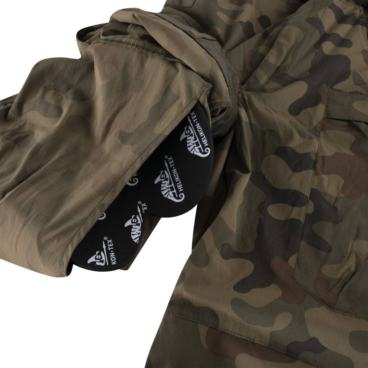 Pantaloni Softshell Helikon-Tex Trooper Woodland Ventilație Laterală