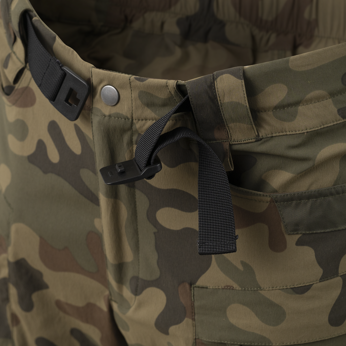 Pantaloni Softshell Helikon-Tex Trooper Woodland Ventilație Laterală