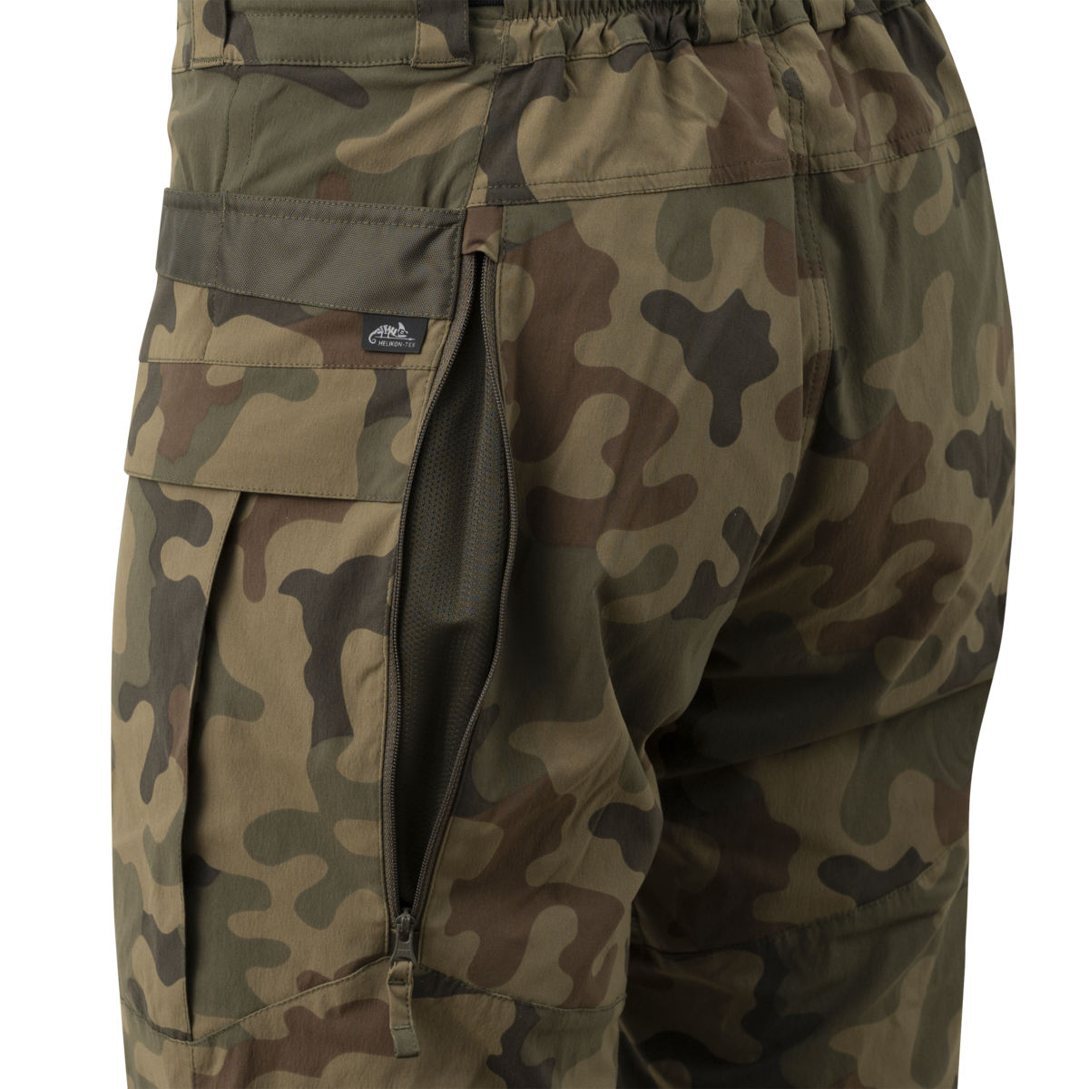 Pantaloni Softshell Helikon-Tex Trooper Woodland Ventilație Laterală