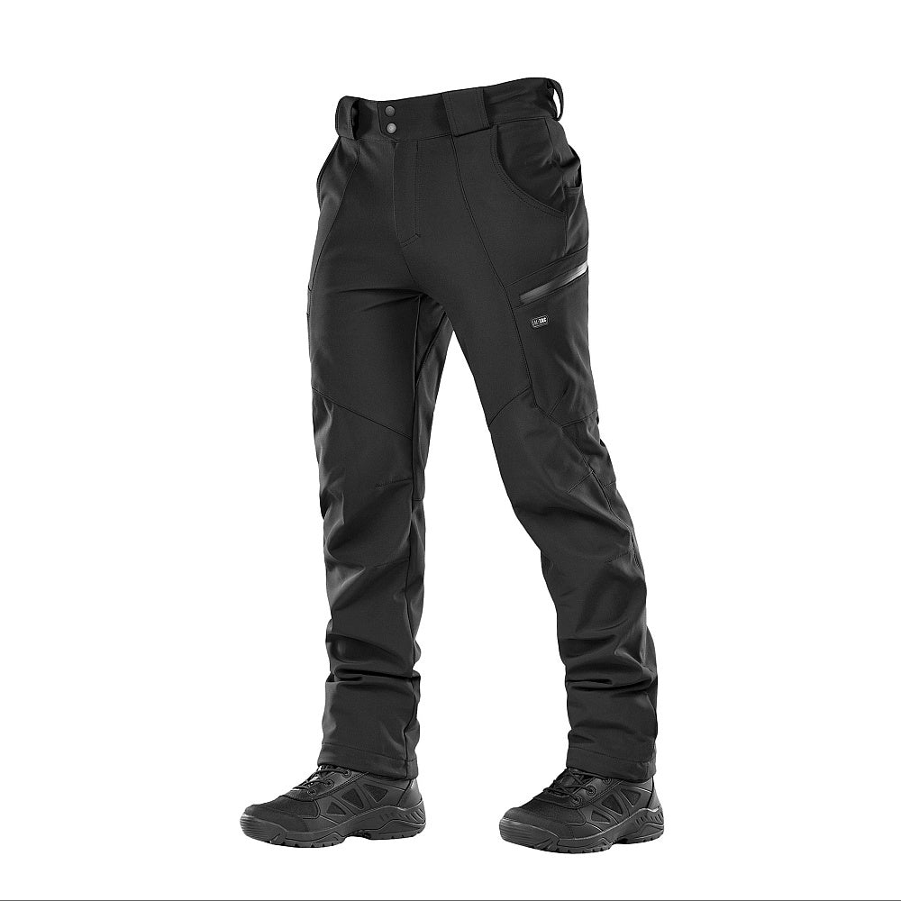 Pantaloni Softshell Iarnă M-Tac - Black: Rezistență și Confort