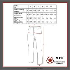 Pantaloni Tactici Attack Oliv MFHProfessional - Teflon, Rip Stop