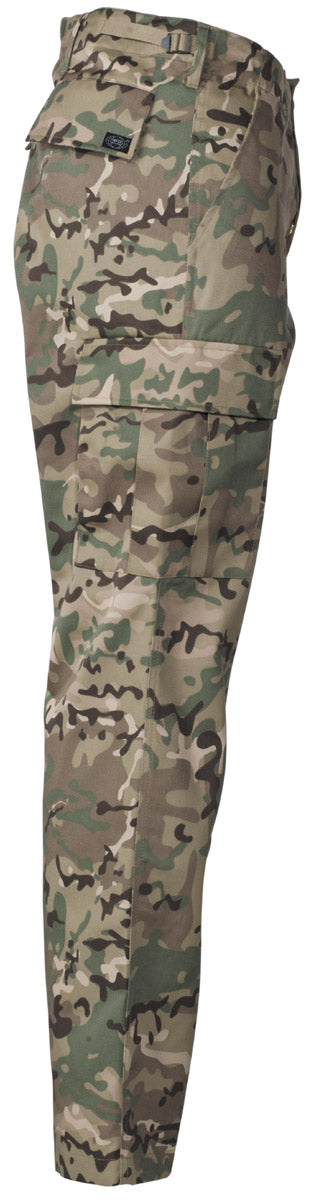 Pantaloni Tactici BDU operation-camo MFH - Fermoar, Talie ajustabilă