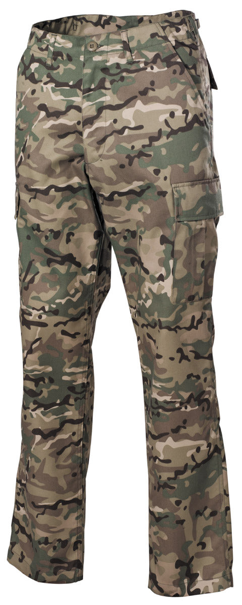 Pantaloni Tactici BDU operation-camo MFH - Fermoar, Talie ajustabilă