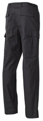 Pantaloni Tactici BDU US Negru MFH - Ripstop, Talie Ajustabilă