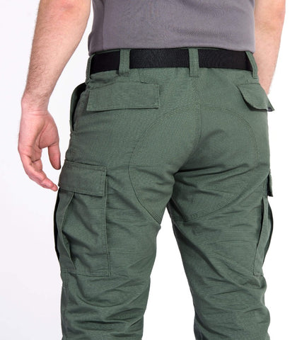 Pantaloni bdu 2.0 vedere spate material dublat si cusaturi triple.