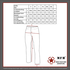 Pantaloni Tactici "Storm" Negru MFHProfessional - Rip Stop, Fermoare YKK