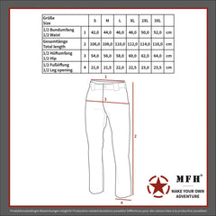 Pantaloni Termici "Commander" Oliv MFH - Windproof, Water-repellent