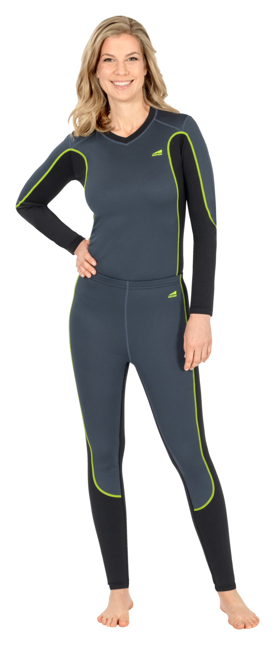 Pantaloni Termici F-2401 Coolmax Damă Fastway - Confort și Uscare Rapidă