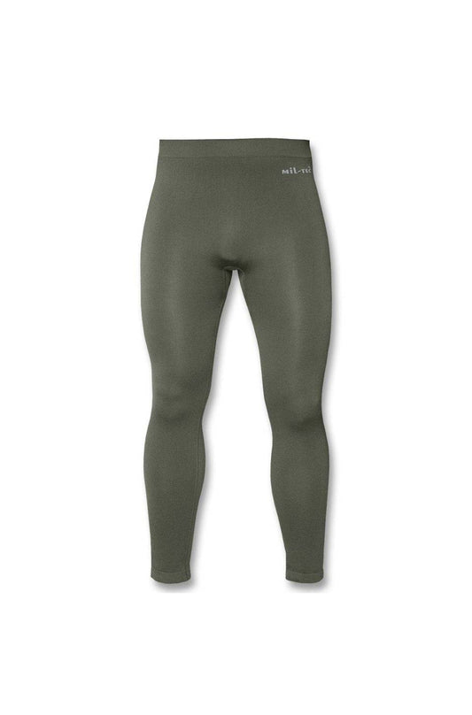 Pantaloni Termici Mil-Tec Sport – 92% Nailon, Uscare Rapidă, Oliv