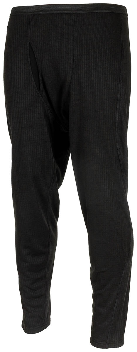 Pantaloni Termici US Level II GEN III Negru MFHProfessional - Fleece Waffle, Respirabil