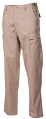 Pantaloni US BDU Khaki MFH - Ripstop, Talie Ajustabilă