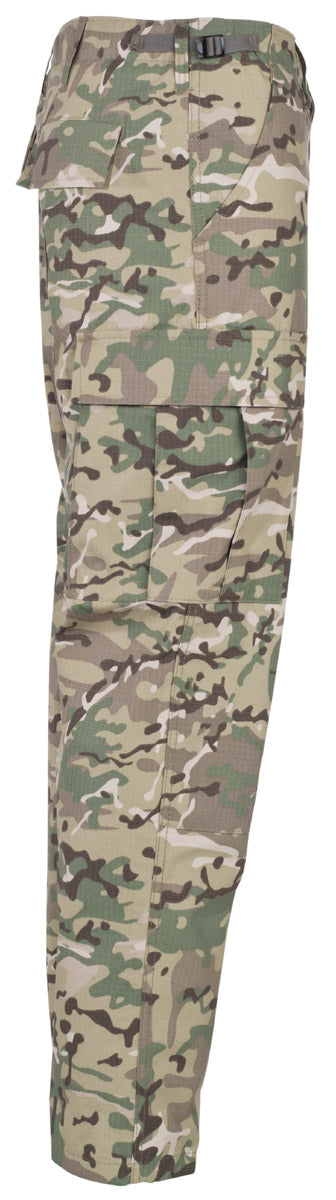 Pantaloni US BDU Rip Stop operation-camo MFH - Button Fly, Talie Ajustabilă
