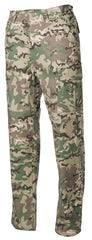 Pantaloni US BDU Rip Stop operation-camo MFH - Button Fly, Talie Ajustabilă