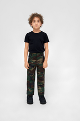 Pantaloni US Ranger Woodland Copii Brandit - Durabilitate Aventura