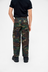 Pantaloni US Ranger Woodland Copii Brandit - Durabilitate Aventura