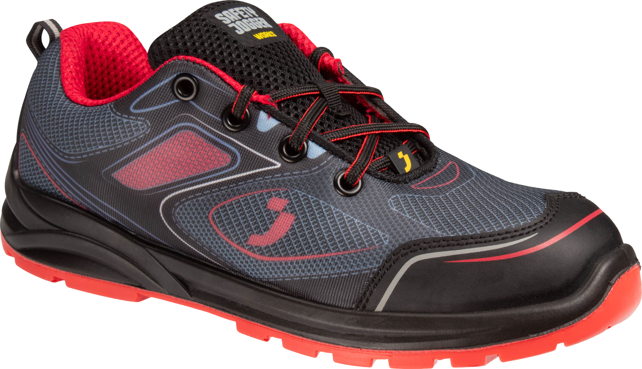 Pantof S1 Cador Safety Jogger - Roșu