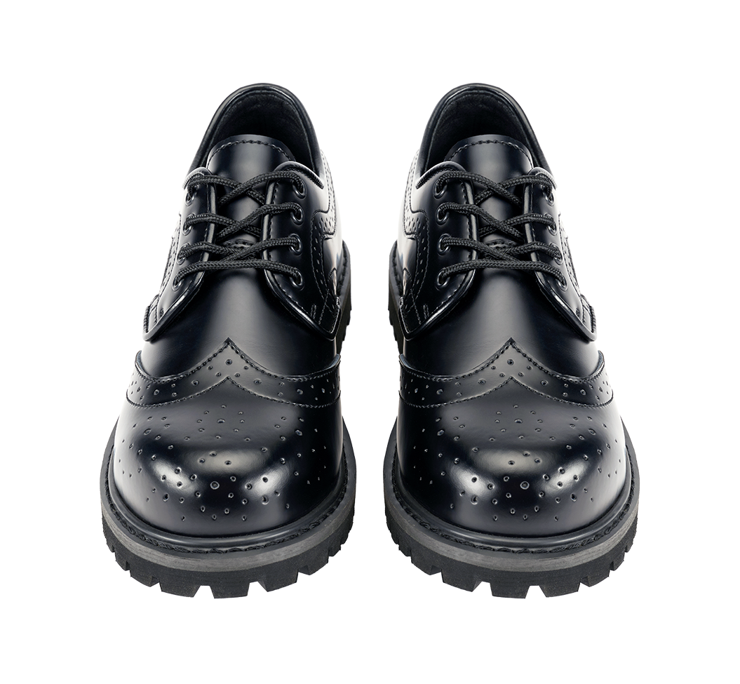 Pantofi Budapester Phantom 4 Eyelet Negru Brandit - Robustete Urbana