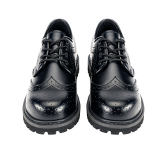 Pantofi Budapester Phantom 4 Eyelet Negru Brandit - Robustete Urbana