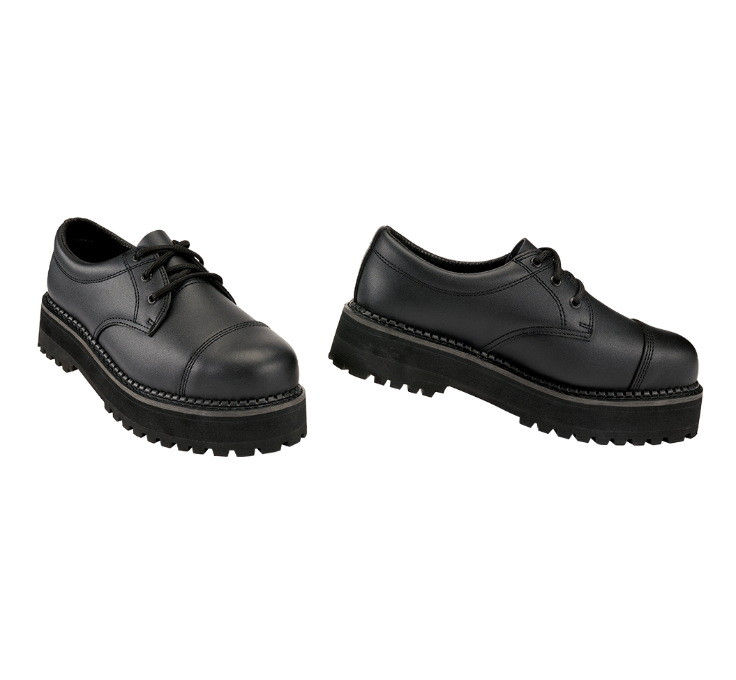 Pantofi Plateau Phantom 3 Eyelet Negru Brandit - Stil Urban Robust